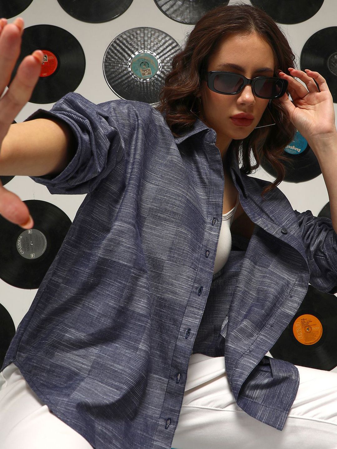 Campus Sutra Women Comfort Opaque Casual Shirt