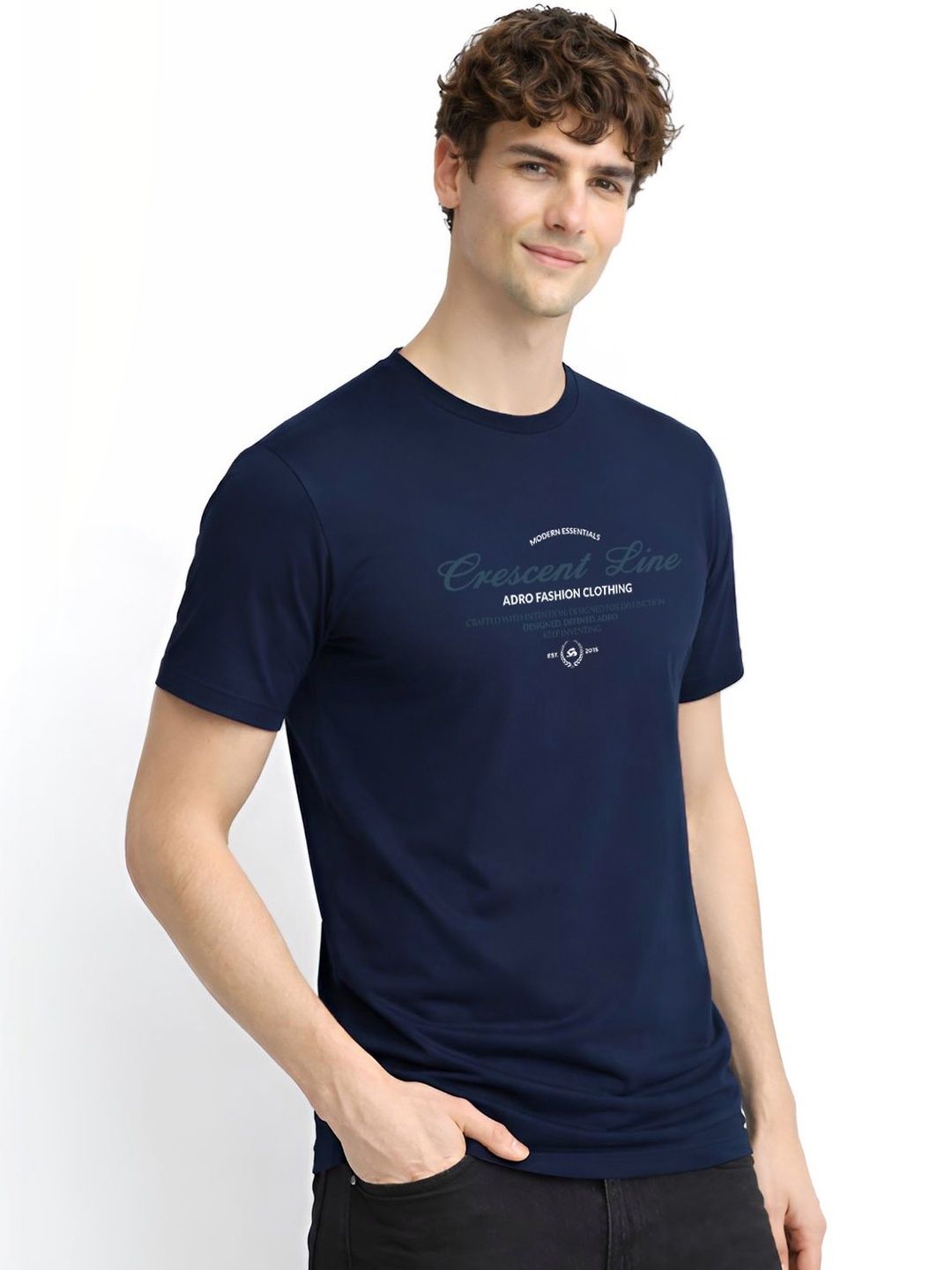 ADRO Men Typography Printed T-shirt