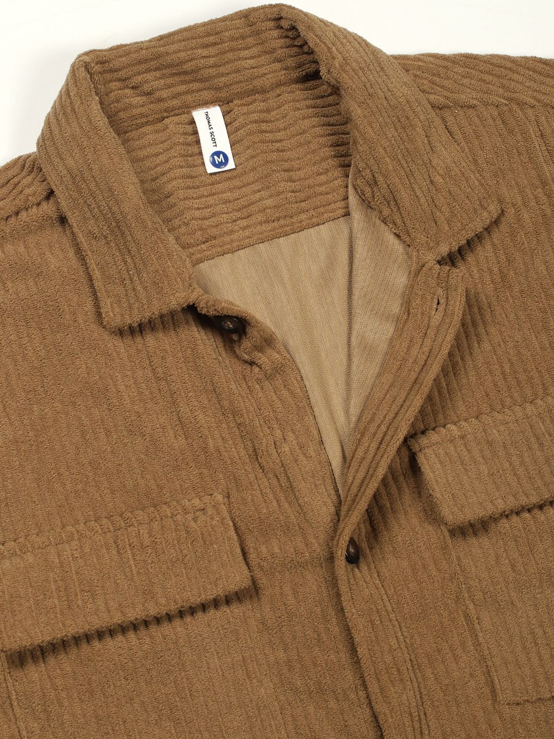Thomas Scott Men Premium Corduroy Casual Shirt