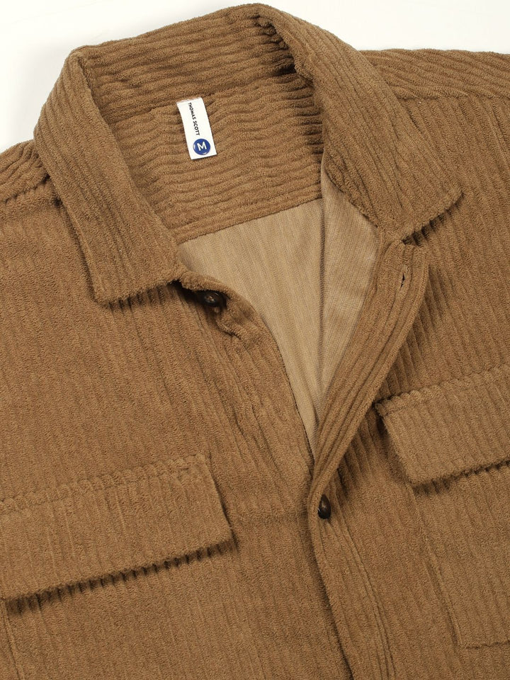 Thomas Scott Men Premium Corduroy Casual Shirt