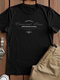 ADRO Typography Printed Short Sleeves Cotton Regular Fit T-shirt