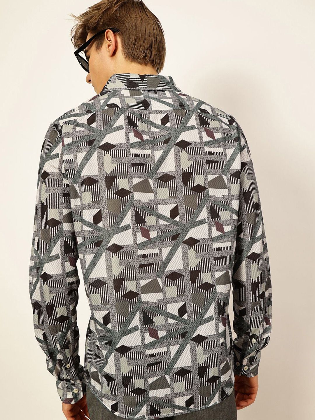 Thomas Scott Men Premium Slim Fit Opaque Printed Casual Shirt