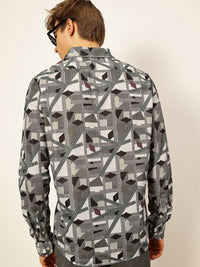 Thomas Scott Men Premium Slim Fit Opaque Printed Casual Shirt