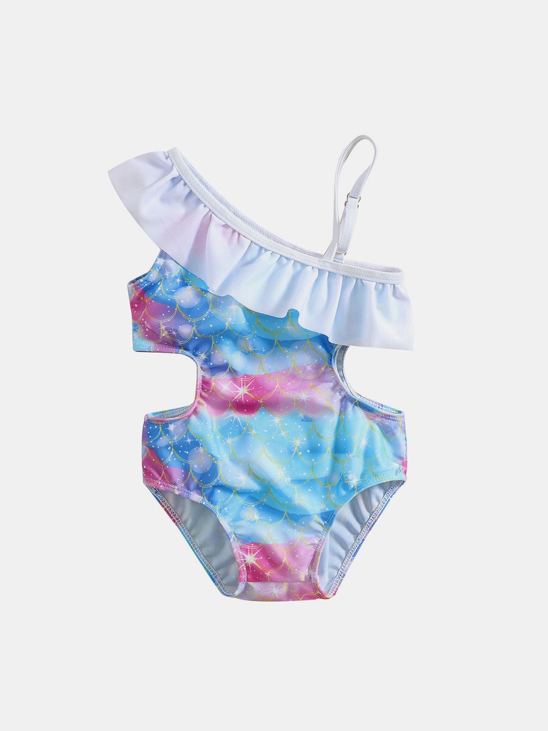 YK Girls Printed Swimwear Bodysuit
