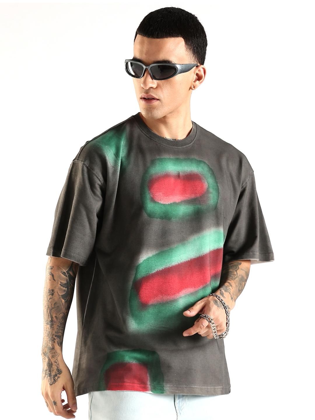ADRO Men Grey Tshirts