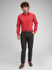 Park Avenue Men Cutaway Collar Solid Cotton Slim Fit Formal Shirt