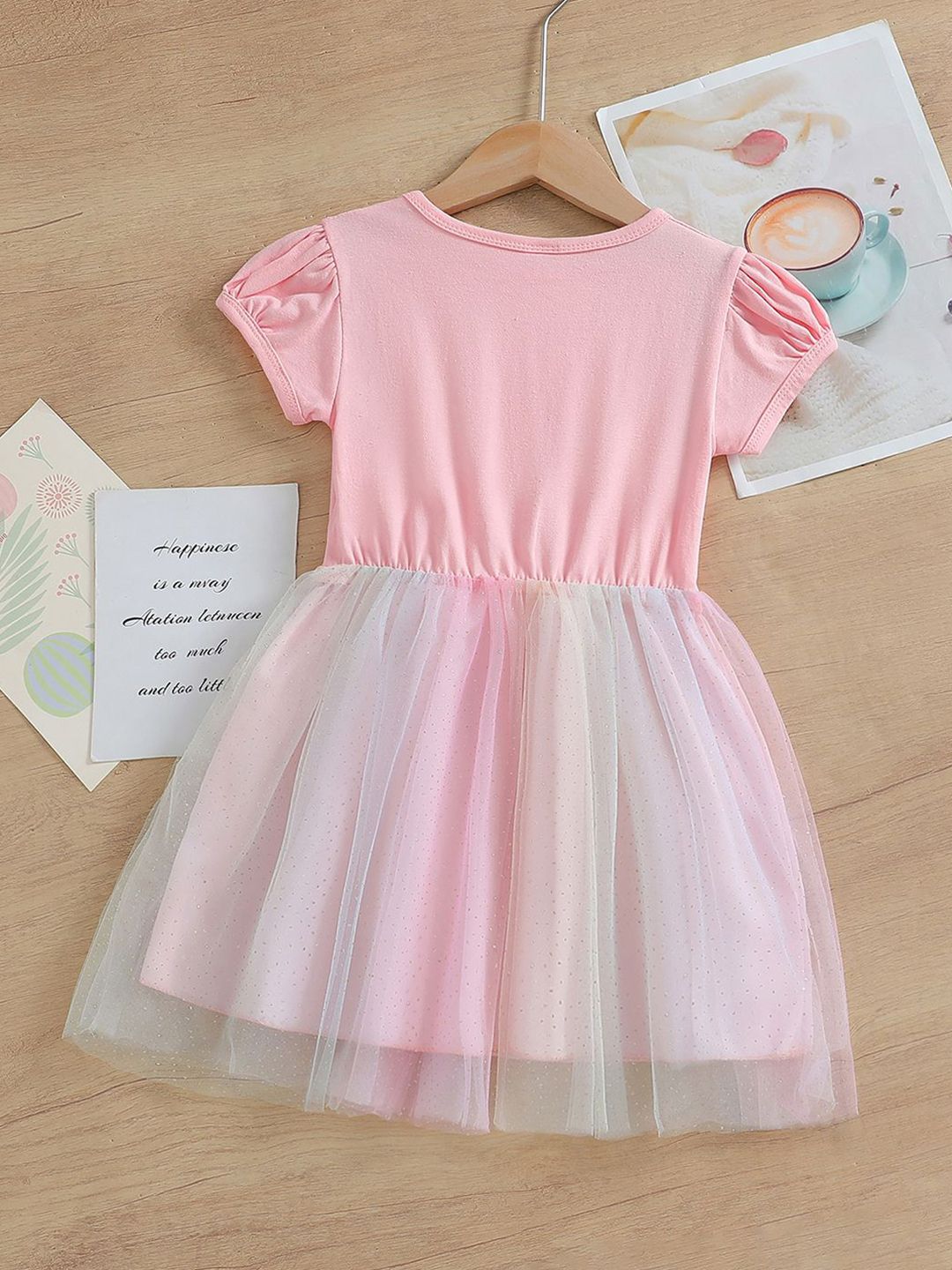 YK Print Fit & Flare Dress