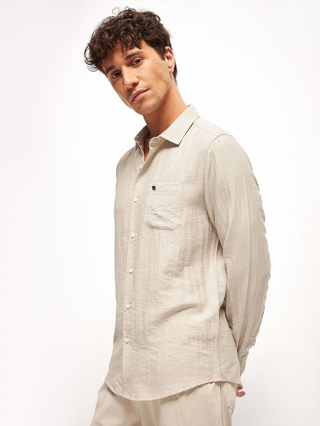 THE BEAR HOUSE Men Slim Fit Opaque Casual Shirt