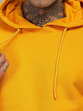 ADRO Lelaki Cotton Solid Hooded Pullover Sweatshirt