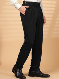 Moda Rapido Men High-Rise Easy Wash Pleated Trousers