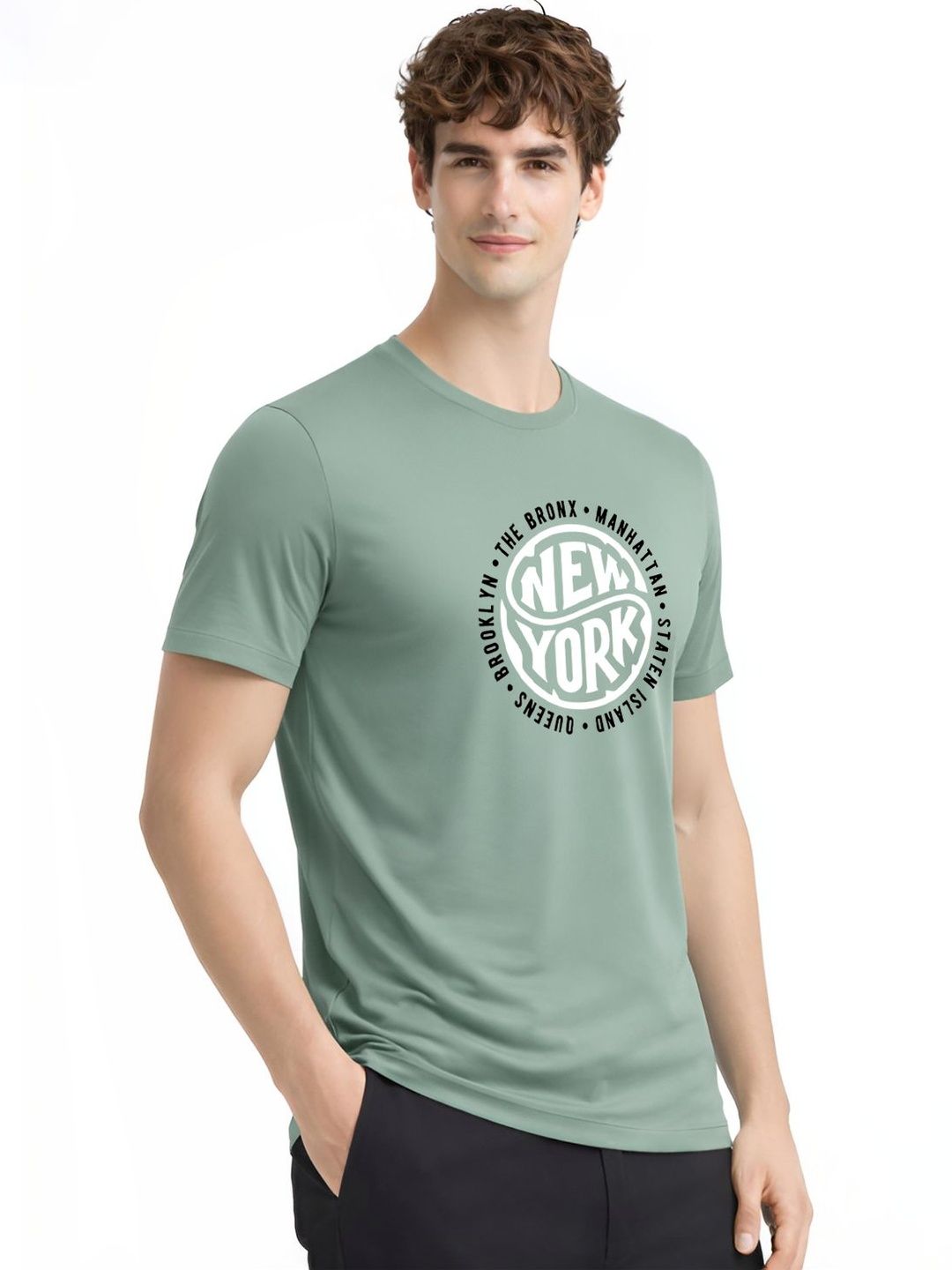 ADRO Men Typography Printed T-shirt