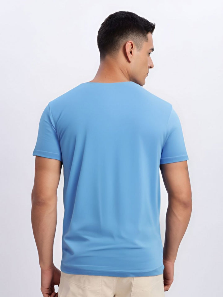 ADRO Typography Printed Round Neck Cotton T-shirt