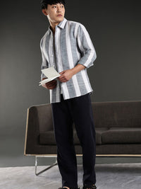 Eszett Checked Button-Down Collar Casual Cotton Shirt