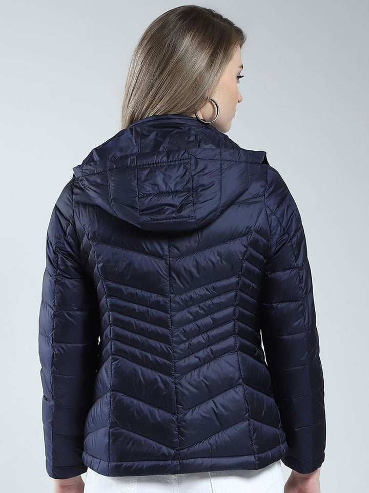 Monte Carlo Women Solid Hooded Puffer Jacket