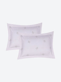 Monte Carlo Edmond Peach-Coloured & Brown Printed 144 TC King Bedsheet Set 2.70 m x 2.70 m