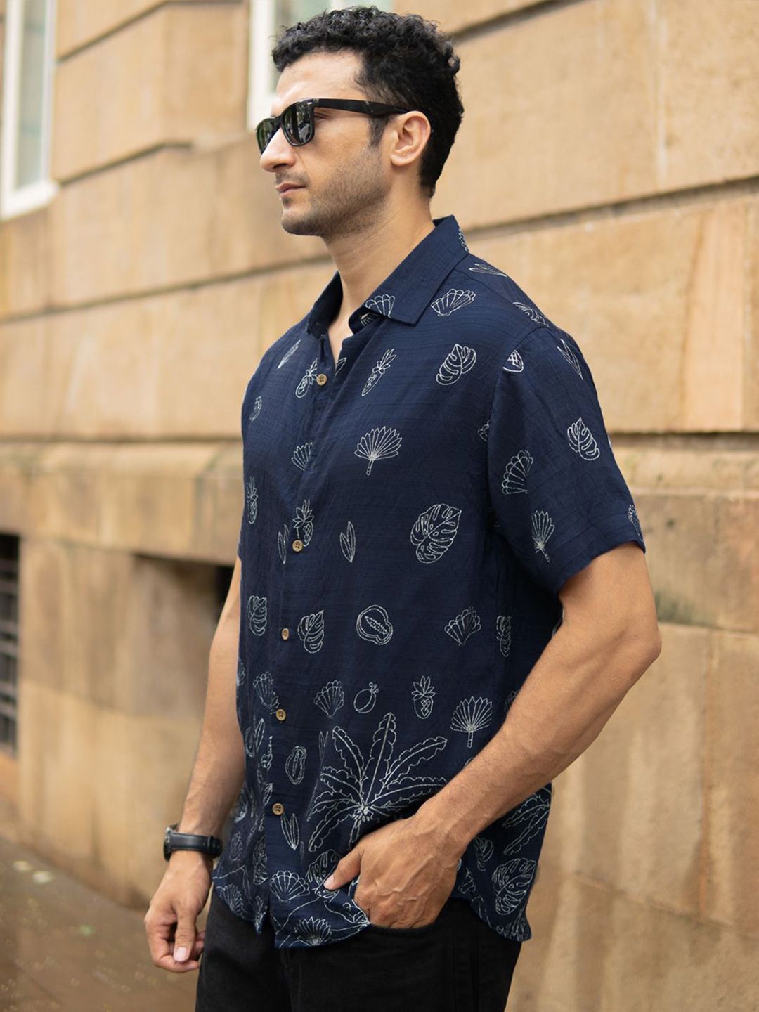 Powerlook SS25 Flowy Conversational Printed Casual Shirt