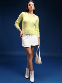 Tokyo Talkies Women Long Sleeves Front-Open Sweater