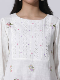 W Floral Print Cotton Top