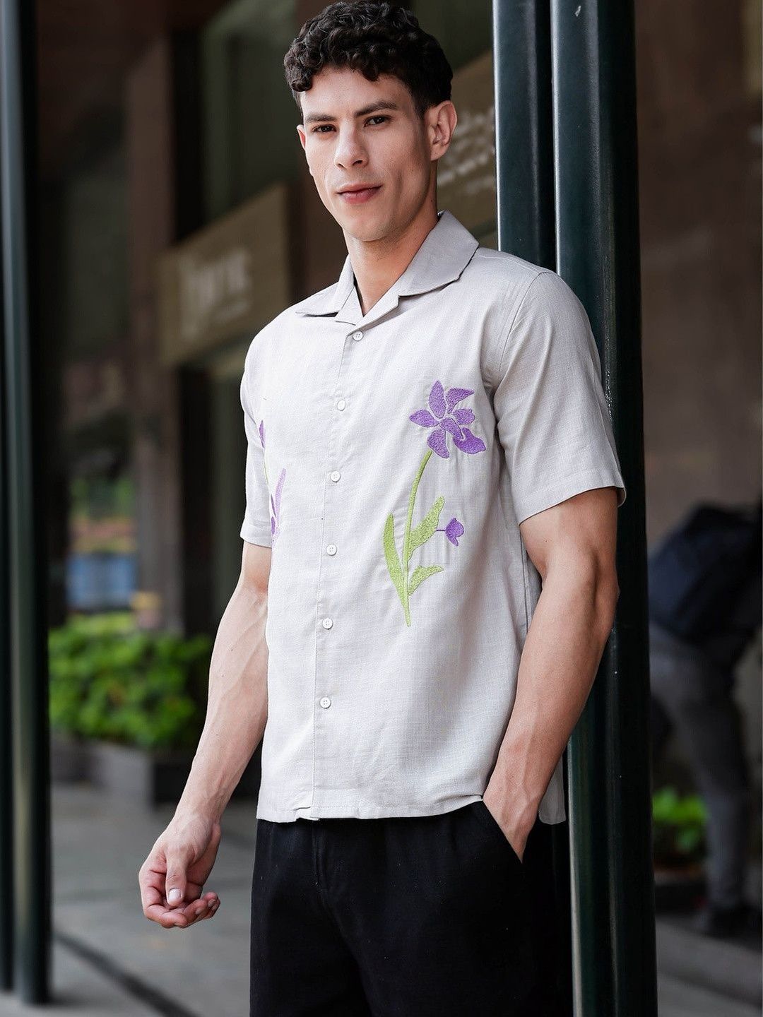 Eszett Men Floral Printed Casual Shirt