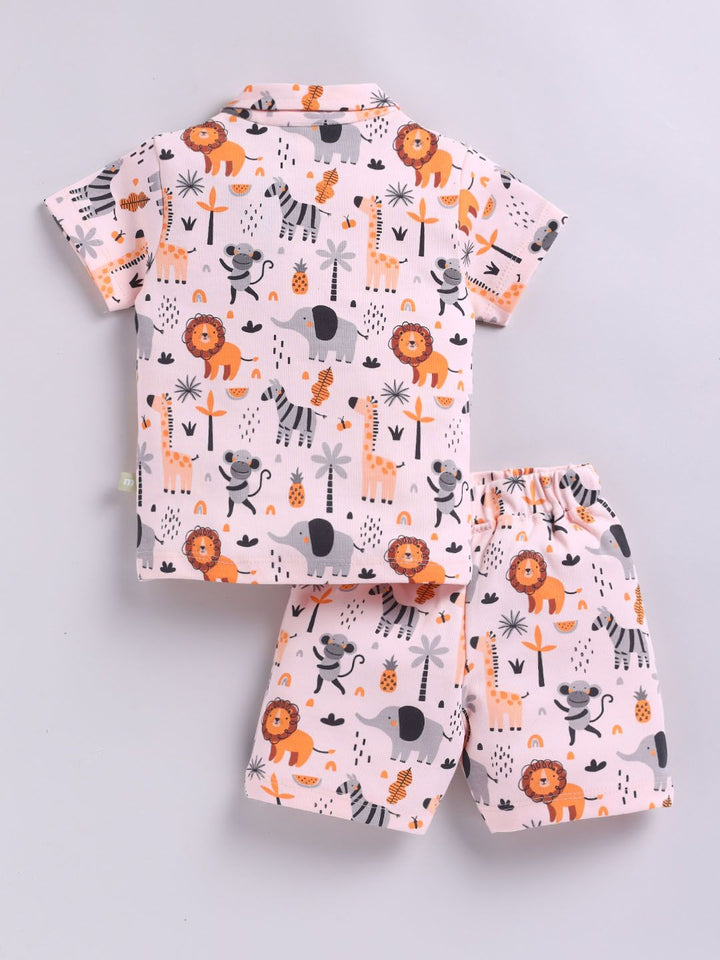 Moms Love Infant Boys Graphic Printed Pure Cotton Clothing Set