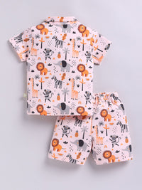 Moms Love Infant Boys Graphic Printed Pure Cotton Clothing Set