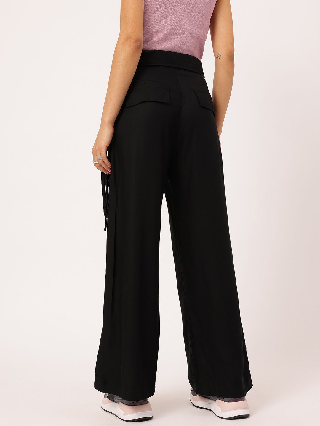 DressBerry Women High-Rise Flared Trousers