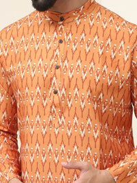 SOJANYA Ethnic Motifs Printed Regular Pure Cotton Kurta With Pyjama