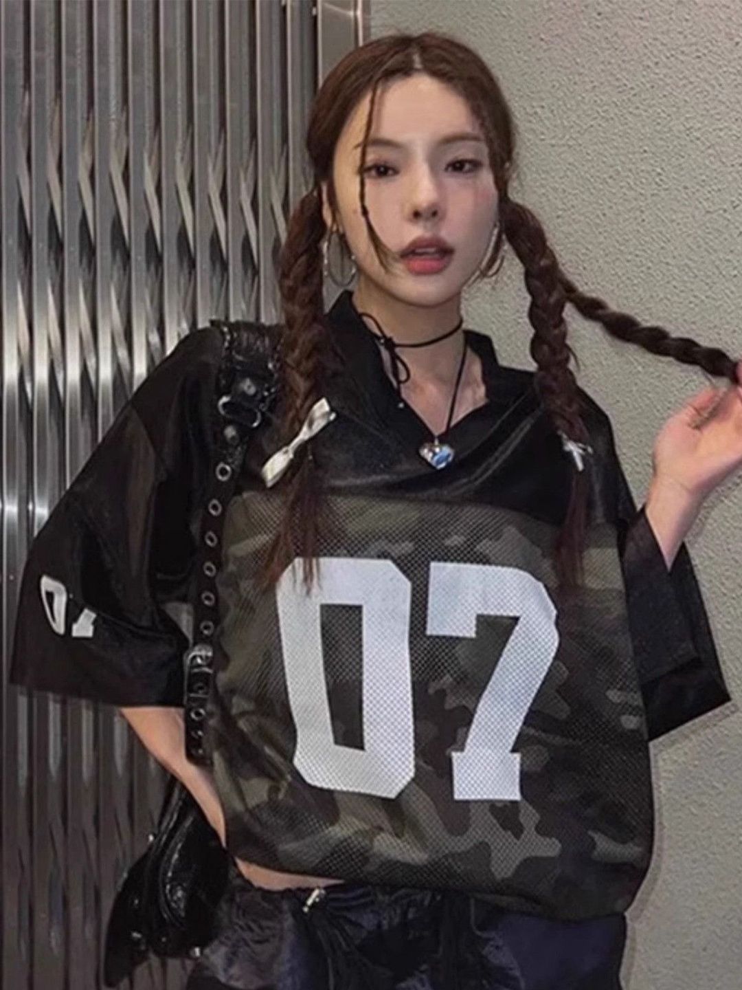 DressBerry Women Varsity Printed Longline Oversized Casual T-shirt