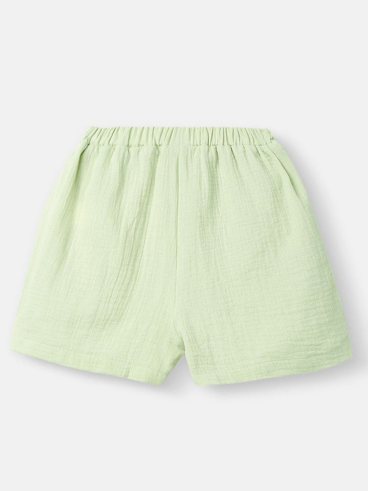 Nauti Nati Boys Shirt Collar Pure Cotton Shirt with Shorts
