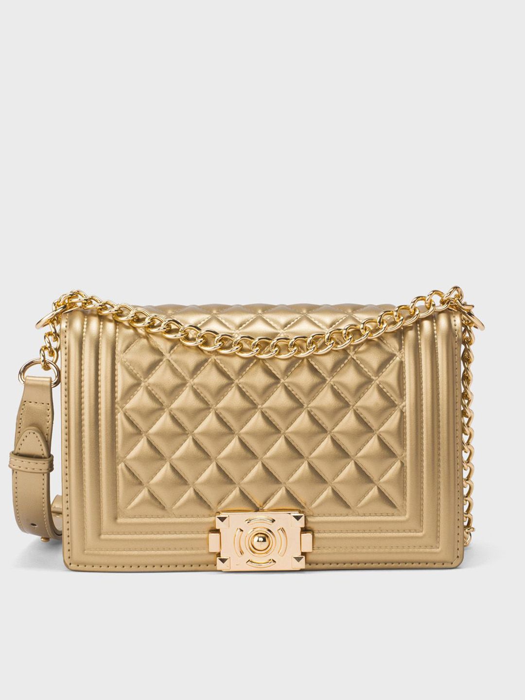Lino Perros Textured Structured Shoulder Bag