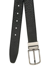 Teakwood Leathers Men Textured Leather Reversible Formal Belt