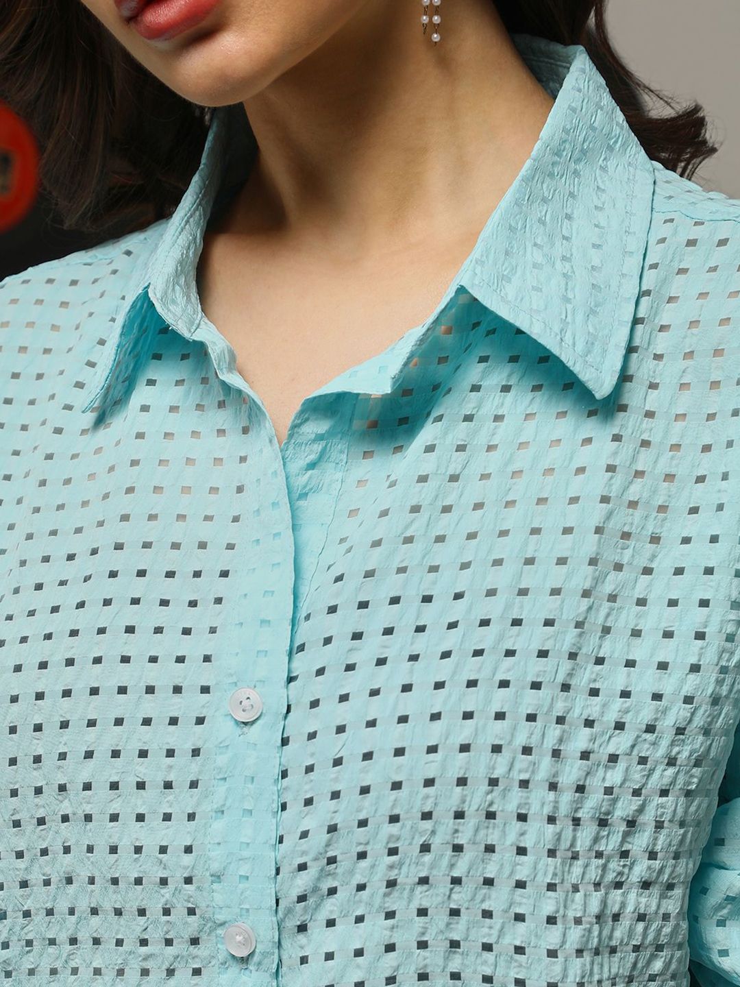 Campus Sutra Women Comfort Opaque Printed Casual Shirt