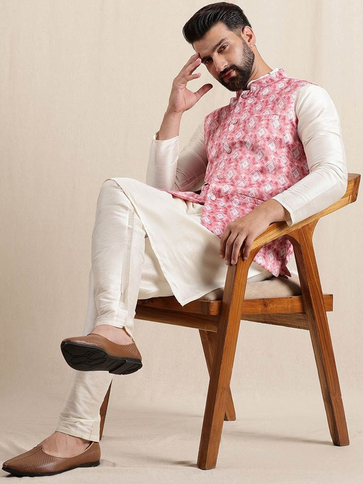 Anouk Men Printed Regular Kurta with Pyjamas