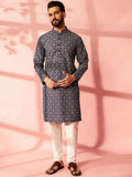 Anouk Men Floral Printed Regular Kurta with Pyjamas