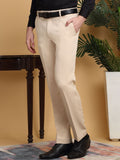 KLOTTHE Lelaki Solid Slim Fit Seluar Formal Mid-Rise