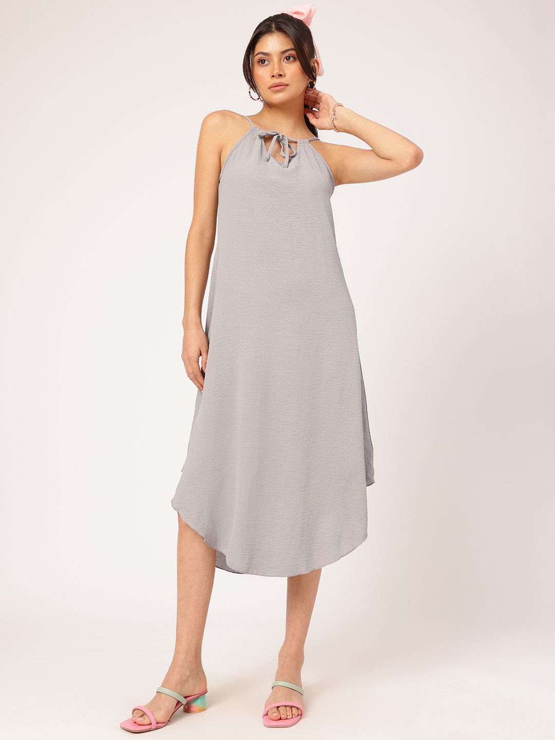 DressBerry Chic Escapism Asymmetric Sheath Midi Dress