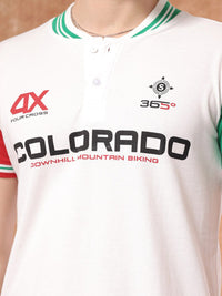 The Indian Garage Co Typography Printed Polo Collar T-shirt