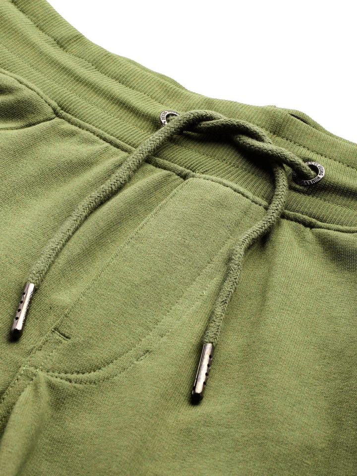 Being Human Men Pure Cotton Printed Detail Joggers
