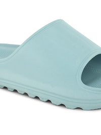 HRX by Hrithik Roshan Women Blue Rubber Sliders