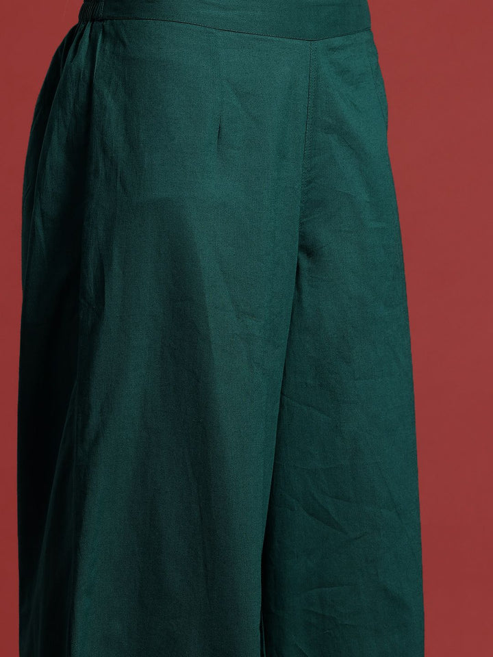 Anouk Gotta Patti Empire Cotton Kurta with Palazzos & With Dupatta