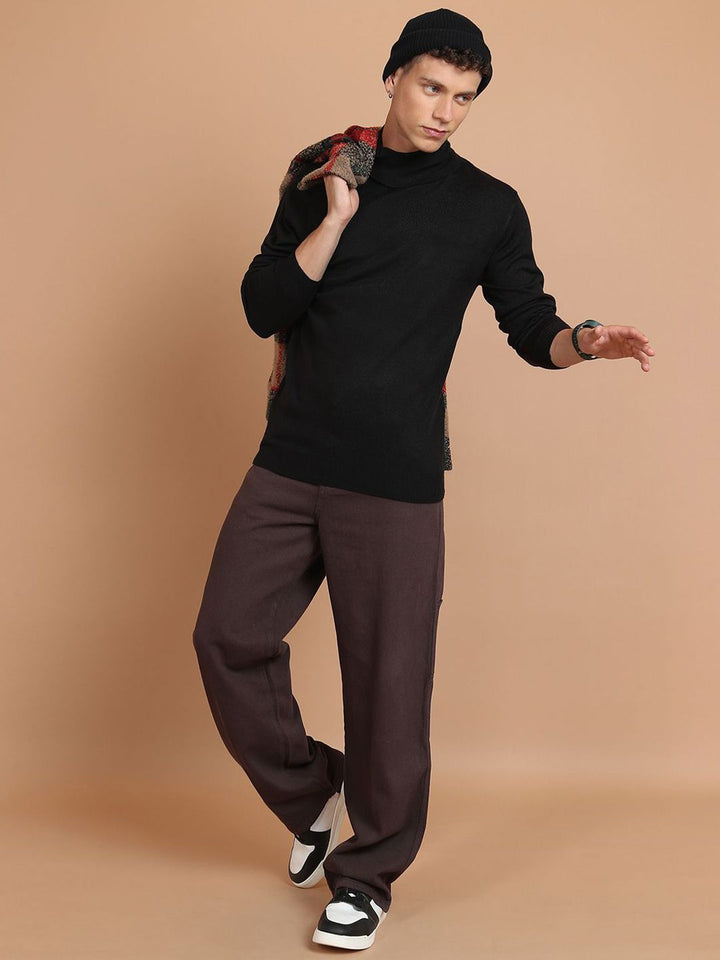HIGHLANDER Men Cable Knit Pullover