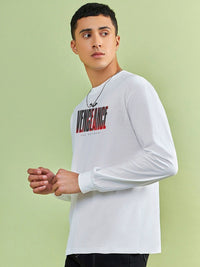 Bewakoof Typography Printed Pure Cotton Oversized T-shirt