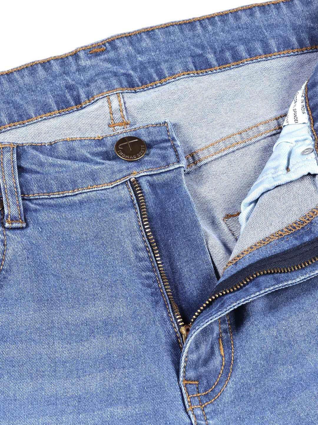 Thomas Scott Men Smart Bootcut Light Fade Stretchable Jeans