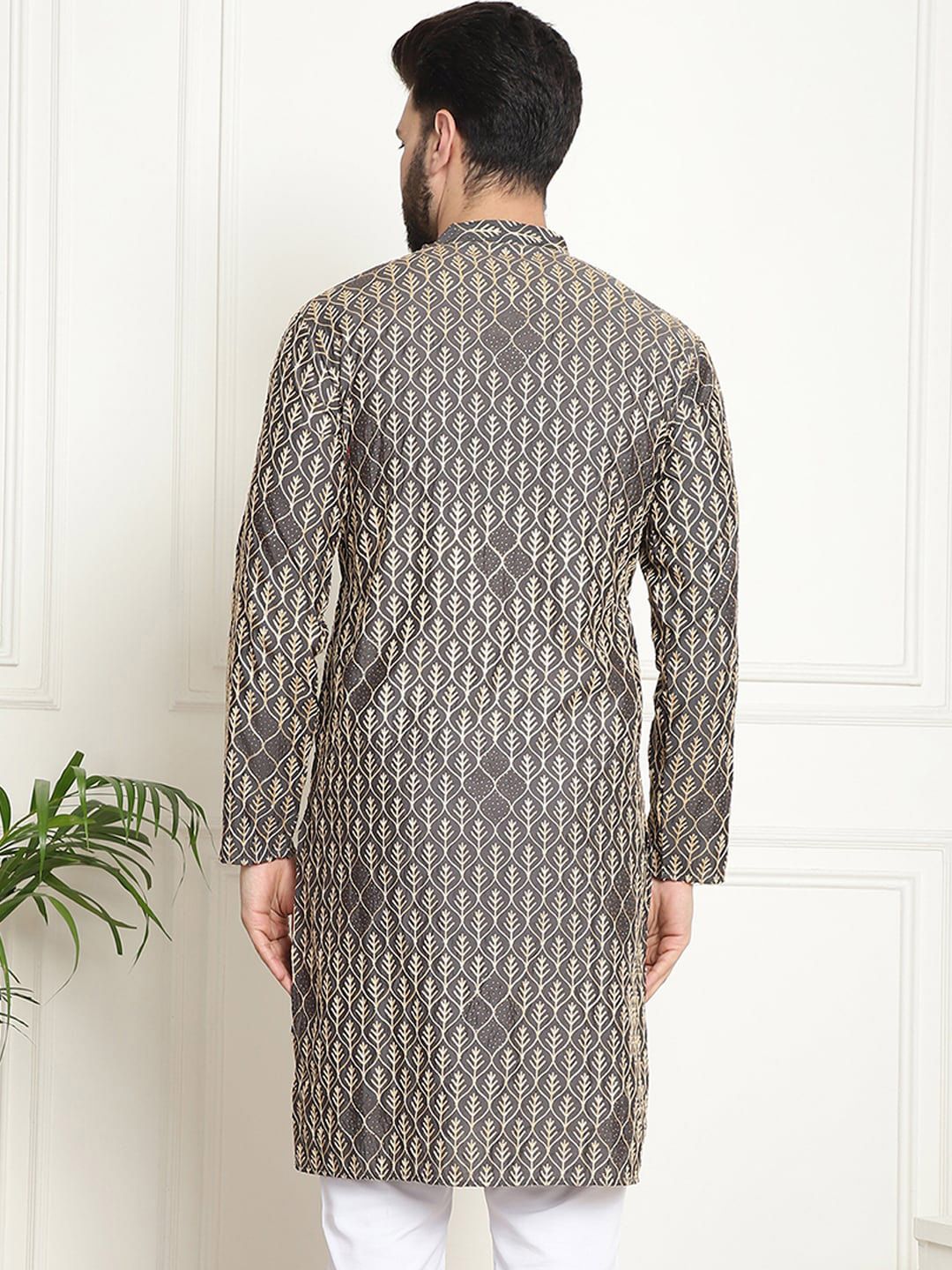 SOJANYA Ethnic Motifs Embroidered Pure Cotton Kurta