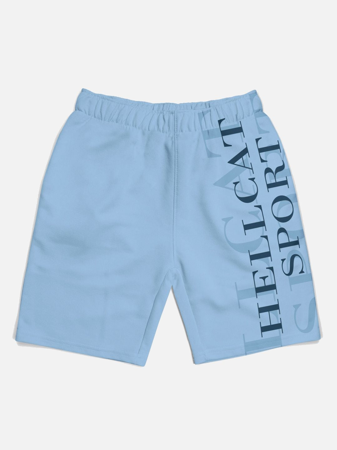 HELLCAT Boys Pack of 3 Trendy Typographic Printed Cotton Sports Shorts