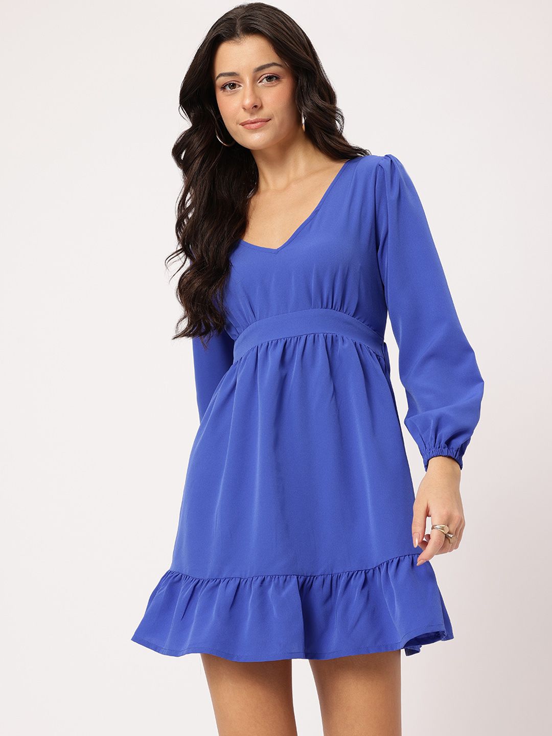 DressBerry Ruffle Dreams Flounce Mini Dress