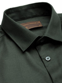 The Indian Garage Co. X Luxe Men Solid Slim Fit Opaque Formal Shirt