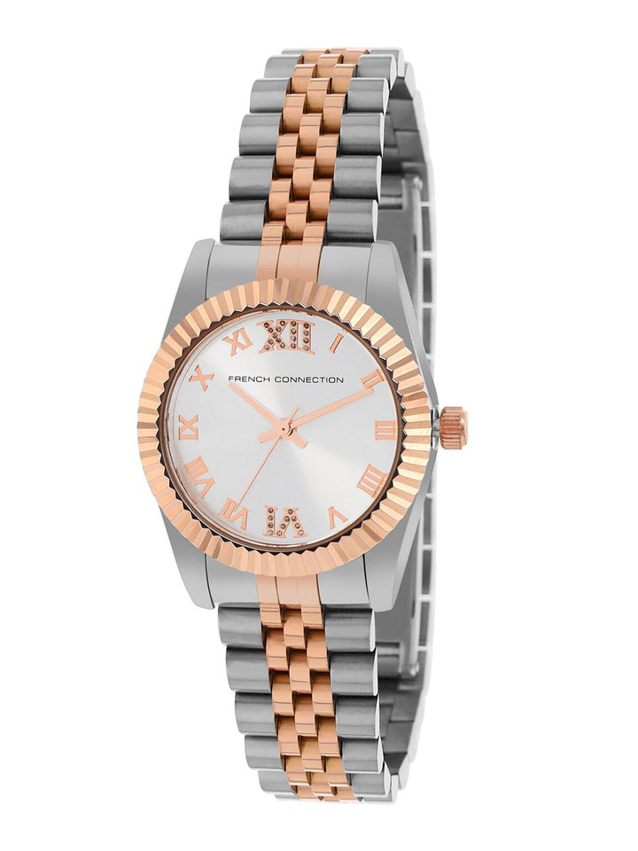 French Connection Women Stainless Steel Bracelet Style Straps Analogue Watch FCN00077B