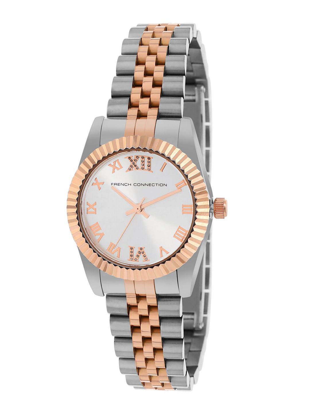 French Connection Women Stainless Steel Bracelet Style Straps Analogue Watch FCN00077B
