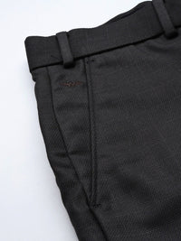 Park Avenue Men Regular Fit Checked Formal Trousers